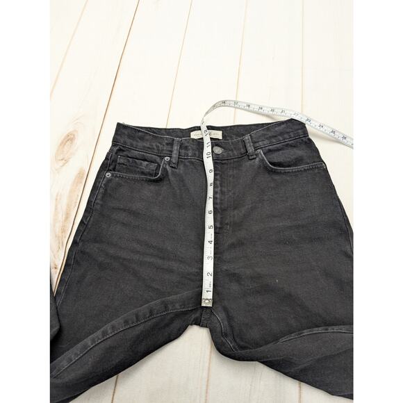 Current/Elliot black onyx boyfriend jeans ripped knees straight - Picture 4 of 10